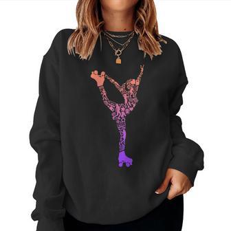 Roller Skates Symbols Girls Roller Skates Sweatshirt Frauen - Geschenkecke