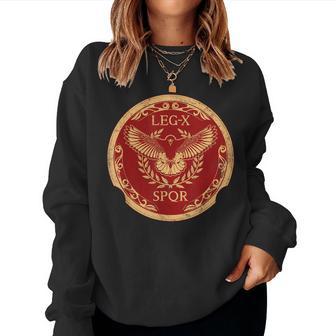 Roman Eagle Legio X Equestris Roman Legion Emblem Sweatshirt Frauen - Geschenkecke