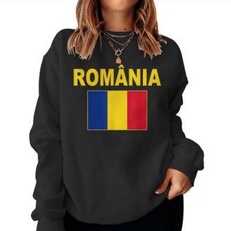 Romania Flag Romania Steagul Romaniei Romanian Flags Sweatshirt Frauen - Seseable