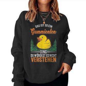 Rubber Duck Ding Rubber Duck Sweatshirt Frauen - Geschenkecke