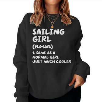 Sailing Girl Definition & Sassy Sports Women Sweatshirt - Monsterry