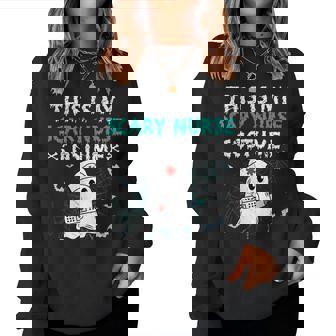 This Is My Scary Nurse Costume Halloween Nurse Women Sweatshirt | Seseable UK