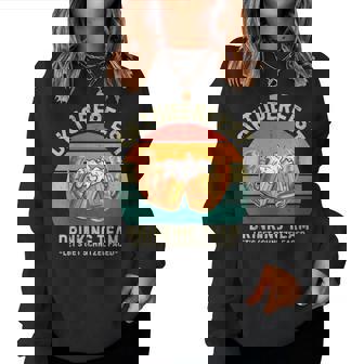 Schnitzel Faced Beers Drinking Team Oktoberfest Women Sweatshirt | Seseable UK