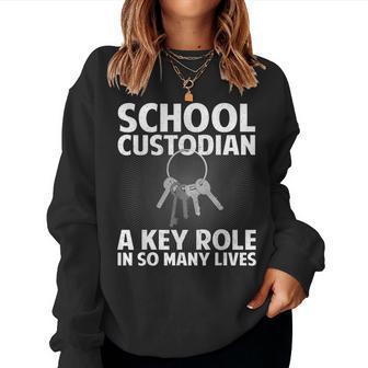 School Custodian For Custodian Appreciation Women Sweatshirt - Thegiftio UK