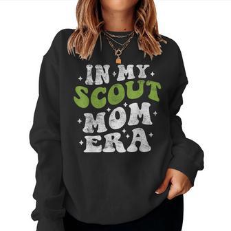In My Scout Mom Era Scout Mom Mother's Day Groovy Women Sweatshirt - Thegiftio UK