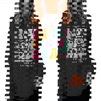In My Senior Era Class Of 2025 Groovy Senior 2025 Graduation Women Sweatshirt | Seseable UK