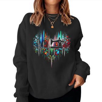 Sewing Is My Heart Quilting Sewing Fabric For Women Women Sweatshirt - Thegiftio UK