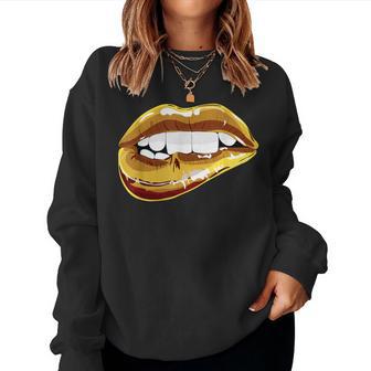 Sexy Graphic Lips Printed Lips Women Sweatshirt - Thegiftio UK