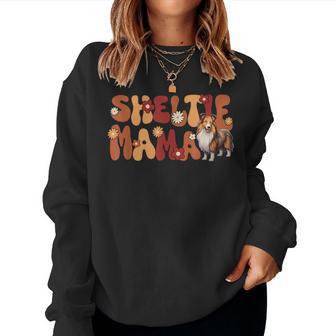 Shetland Sheepdog Groovy World's Best Sheltie Mama Sweatshirt Frauen - Geschenkecke