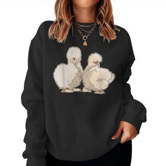 Silk Chicken Silkie Chicken Silk Chicken Sweatshirt Frauen - Geschenkecke