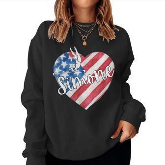 Simone T American Flag Swappable For And Women Women Sweatshirt - Thegiftio UK