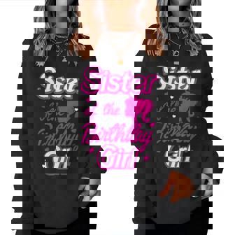 Sister Of The Birthday Girl Doll Family Party Decorations Women Sweatshirt | Seseable UK