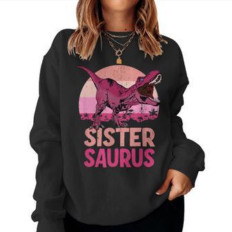 Sister Saurus Sister Saurus Dinosaur Family Sweatshirt Frauen - Geschenkecke