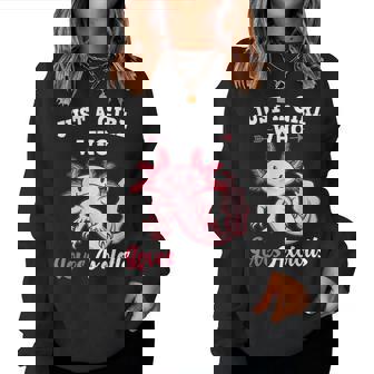 Solo Una Ragazza Che Ama Axolotls Per Uomini Donne Bambini Axolotl Women Sweatshirt - Novitaregali