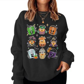 Spooky Nuggets Meal Bucket Halloween Chicken Nugget Spooky Women Sweatshirt - Thegiftio UK