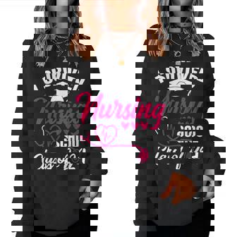 I Survived Nursing School Graduation Class Of 2024 Nurse Women Sweatshirt | Seseable UK