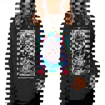 Tarot Card Dia De Los Muertos Woman Catrina Day Of The Dead Women Sweatshirt - Thegiftio UK