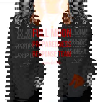 Teacher Full Moon Response Team Red Women Sweatshirt - Monsterry