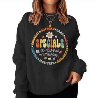 Teacher Specials The Best Part Of The Day Specials Squad Women Sweatshirt - Thegiftio UK