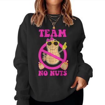 Team Girl Gender Reveal Team No Nuts Auntie Mom Women Sweatshirt - Thegiftio UK