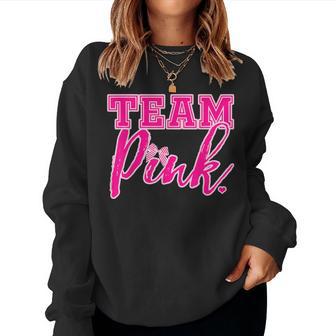 Team Pink Gender Reveal Team For Girls Sweatshirt Frauen - Geschenkecke