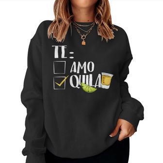Tequila Mexicano Te Amo Bebida De Mayo Sudadera Mujer - Regaloses