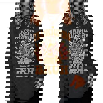 Thanksgiving Bruh Turkey Fall Boys Women Sweatshirt - Thegiftio UK