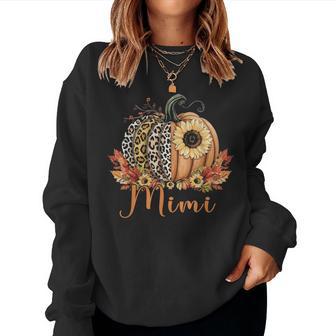 Thanksgiving Leopard Pumpkin And Sunflower Mimi Women Sweatshirt - Thegiftio UK