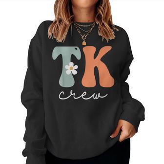Tk Crew Groovy Appreciation Day Hello Back To School Women Sweatshirt - Thegiftio UK