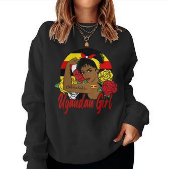 Ugandan Girl Uganda Woman Ugandans Flag Women Sweatshirt - Thegiftio UK