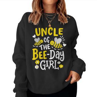 Uncle Of The Bee-Day Girl Bee Birthday Party Matching Family Women Sweatshirt - Thegiftio UK