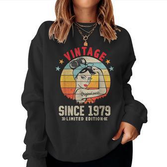 Vintage 1979 45Th Bday 45 Year Old Birthday Women Women Sweatshirt - Thegiftio UK
