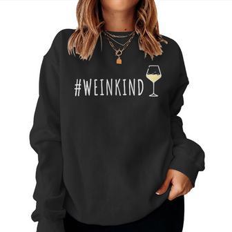 Weinkind Wine Alcohol Drinker Red Wine Sweatshirt Frauen - Geschenkecke