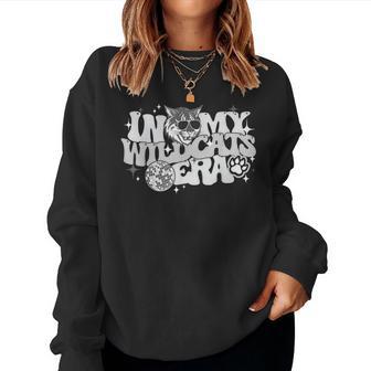 In My Wildcat Era Back To School Mascot Spirit Game Groovy Women Sweatshirt - Thegiftio UK