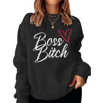 Women's Boss Bitch Feminist Feminism Sweatshirt Frauen - Geschenkecke