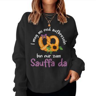 Women's I Mog Mi Ned Aufbrezeln Folk Festival Costume Dirndl S Sweatshirt Frauen - Geschenkecke