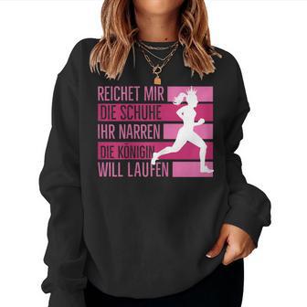 Women's Running Jogging Running Sport Slogan Sweatshirt Frauen - Geschenkecke