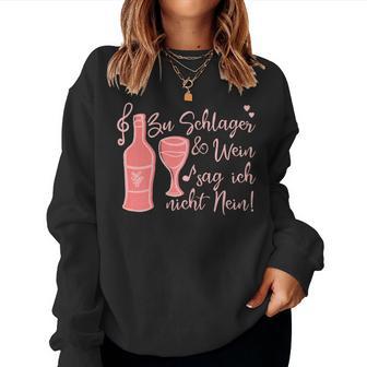 Women's Schlager & Wine Princess Princess Schlager Party S Sweatshirt Frauen - Geschenkecke