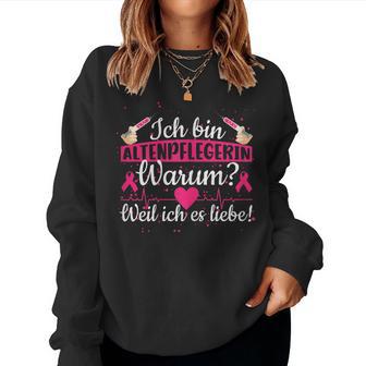 Women's Warum Weil Ich Es Lieb Sweatshirt Frauen - Geschenkecke