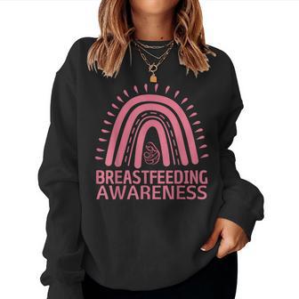 World Breastfeeding Week Awareness Breast Milk Lactation Mom Women Sweatshirt - Thegiftio UK