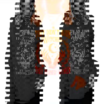 They Didn't Burn Witches They Burned Women Women Sweatshirt | Mazezy