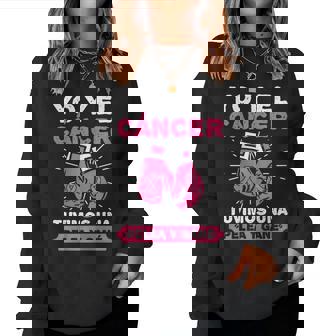 Yo Y El Cancer Boxeo Cancer De Seno Prevención Regalo Sudadera Mujer - Regaloses