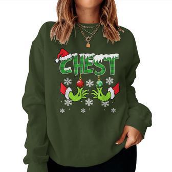 Chest Nuts Matching Chestnuts Christmas Snow Couples Women Women Sweatshirt - Thegiftio UK