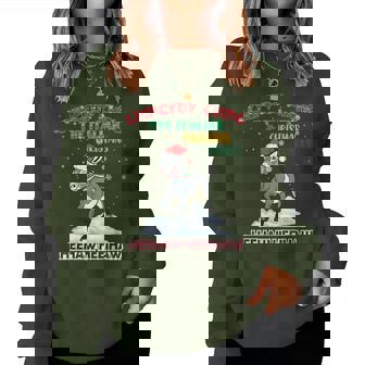 Chingedy Ching Dominick The Christmas Donkey Italian Donkey Women Sweatshirt | Seseable UK