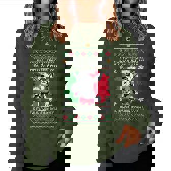 Chingedy Ching Dominick The Italian Christmas Donkey Xmas Women Sweatshirt | Seseable UK