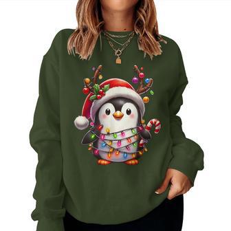 Christmas Children Cute Penguin Xmas Sweatshirt Frauen - Geschenkecke