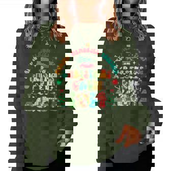Christmas Crew 2024 Xmas Groovy Making Memories Holiday Women Sweatshirt | Seseable UK