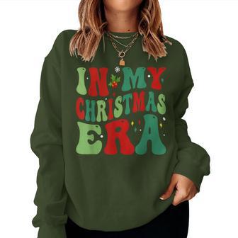 In My Christmas Era Groovy Christmas Holiday Xmas Women Sweatshirt - Monsterry