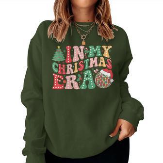 In My Christmas Era Santa Hat Xmas Family Women Women Sweatshirt - Monsterry
