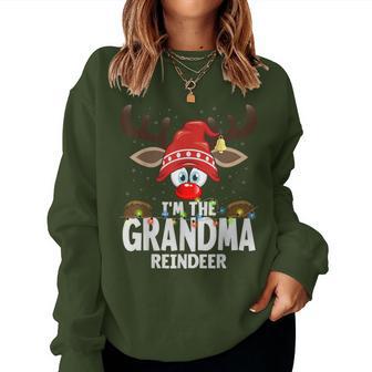 Christmas Matching I'm The Grandma Reindeer Women Sweatshirt - Thegiftio UK